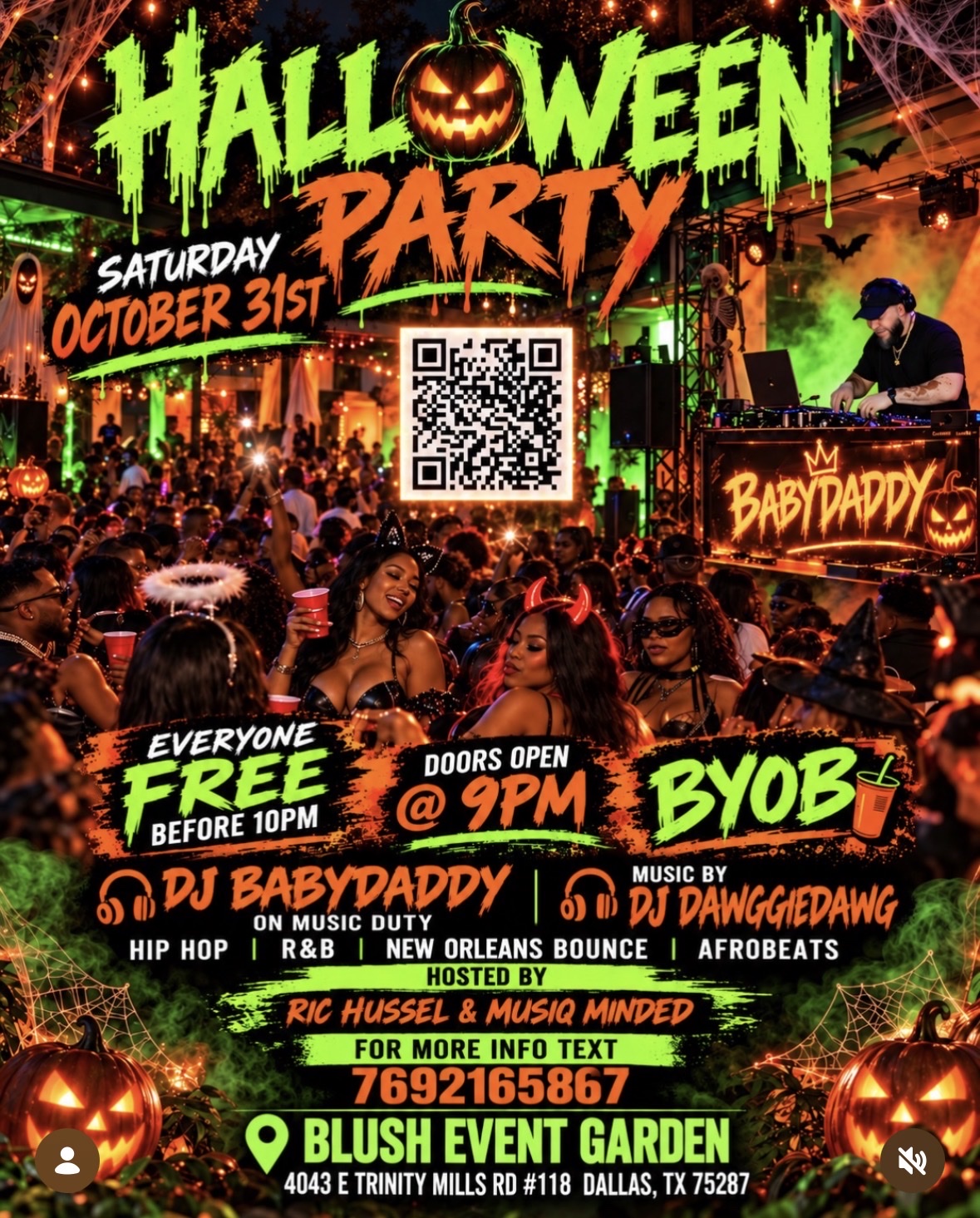 HALLOWEEN PARTY flyer