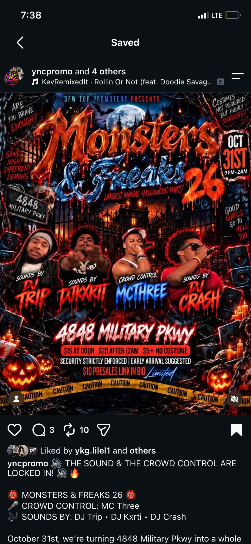 Monsters and Freaks flyer