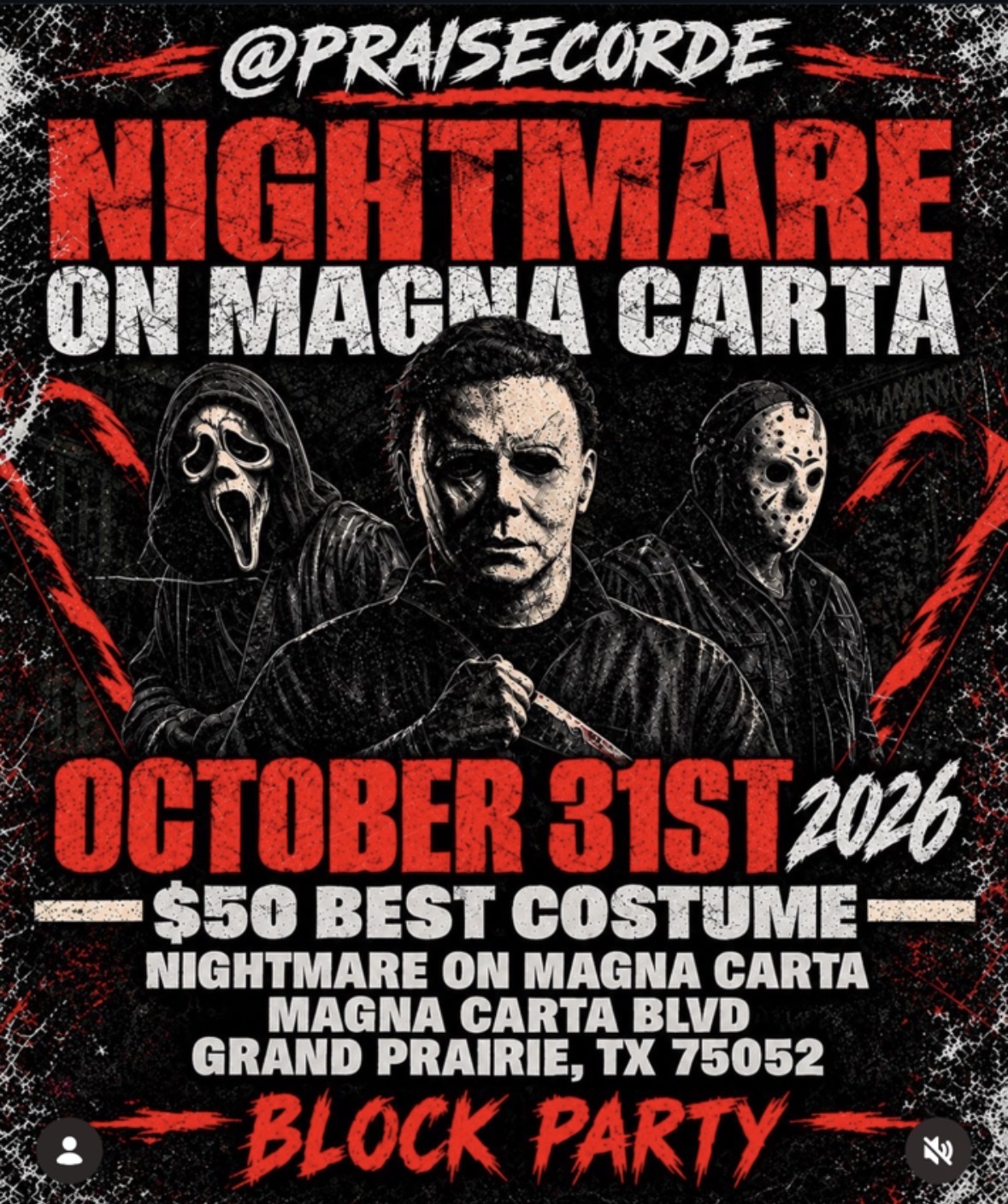 Nightmare on Magna Carta flyer