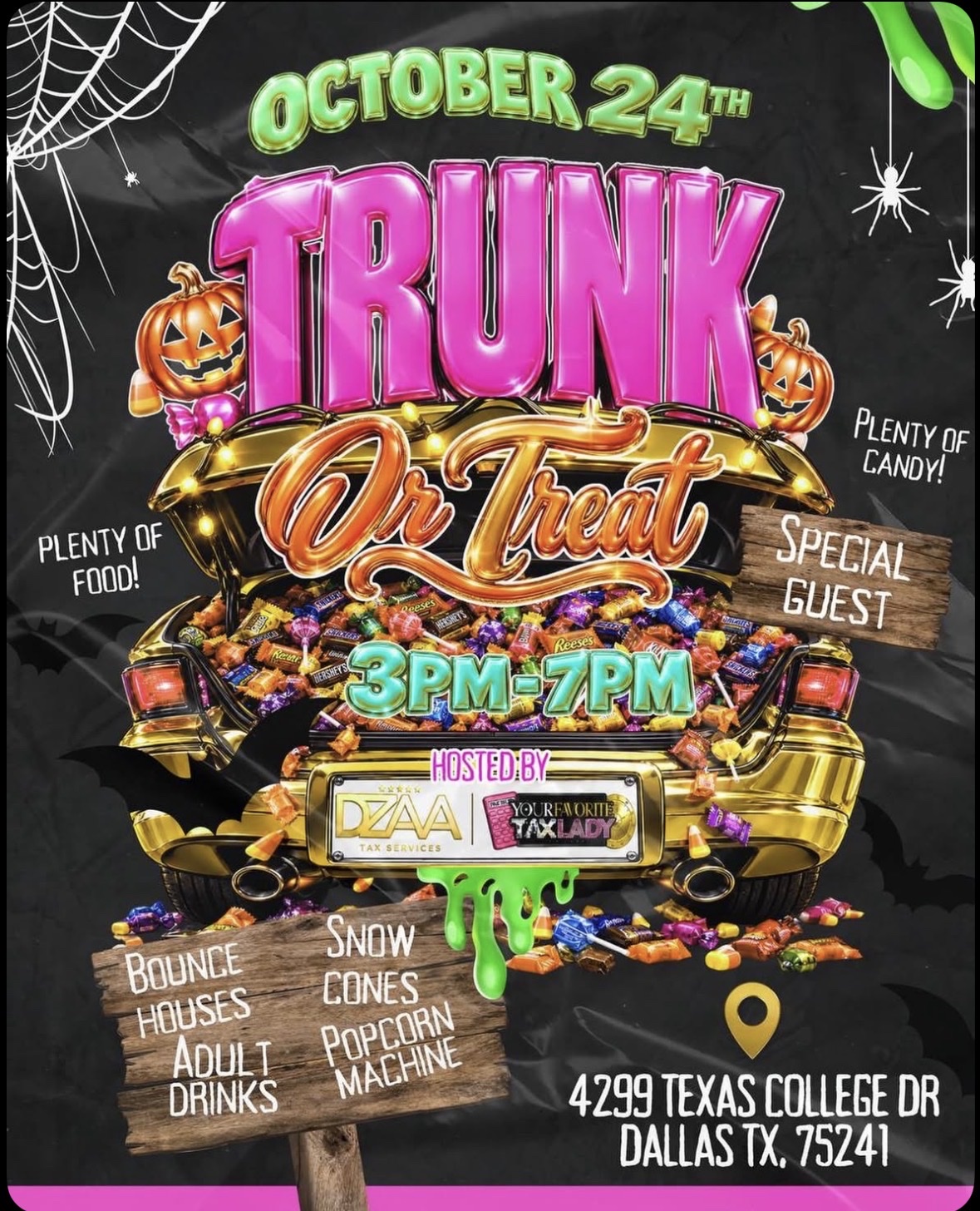 YFTL & DZAA Trunk or Treat flyer