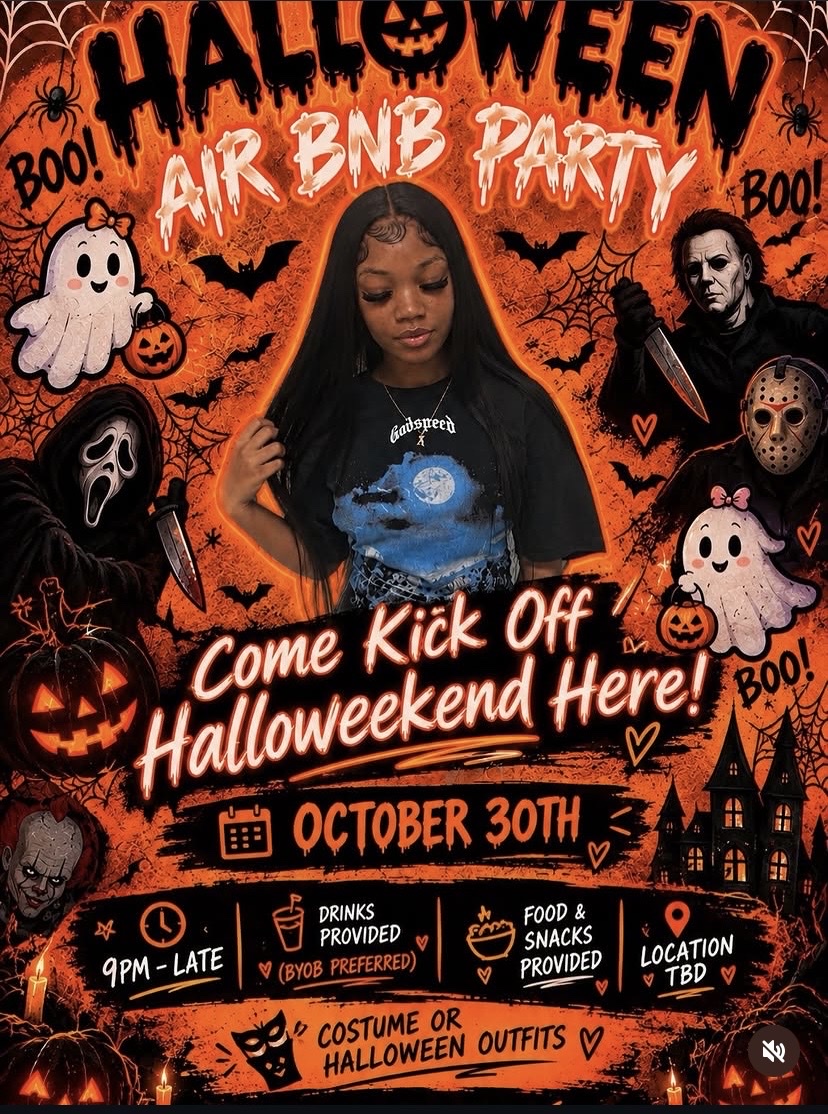 Halloween Air BNB Party flyer