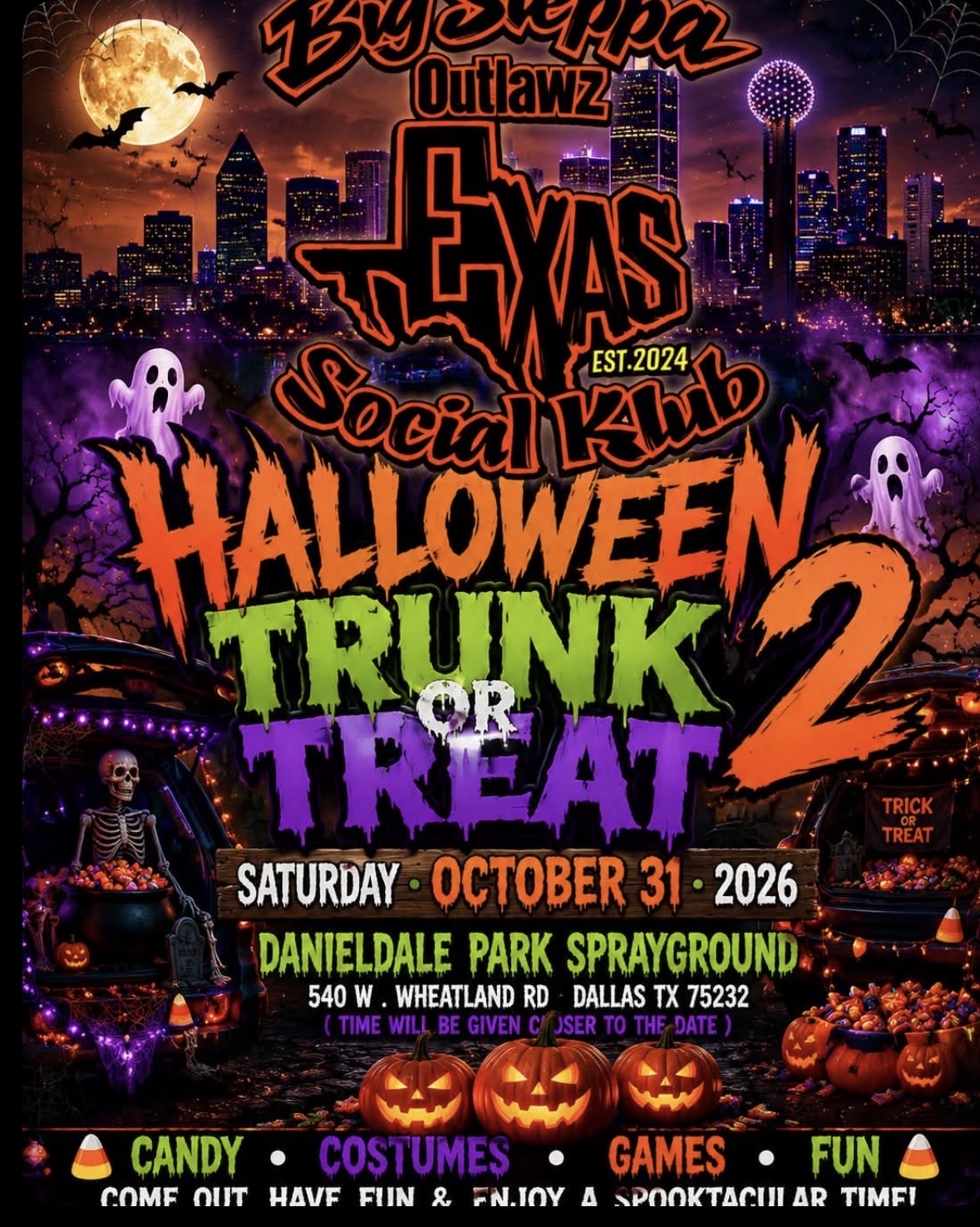 Halloween Trunk or Treat 2 flyer